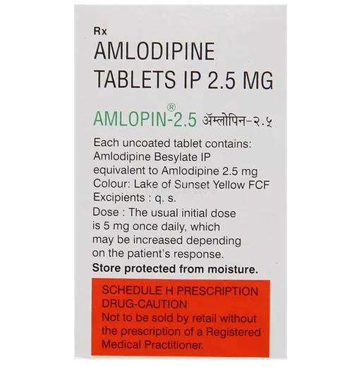 amlopin 2.5mg tablet 10's